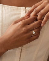 Cluster Accent Round Cut Lab Grown Diamond Engagement Ring (1.00 CT)