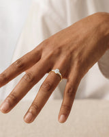 Cluster Accent Oval Cut Moissanite Engagement Ring (1.00 CT)