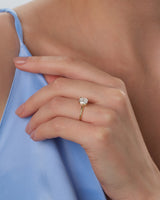 Cushion Cut Solitaire Moissanite Engagement Ring (1.50 CT)