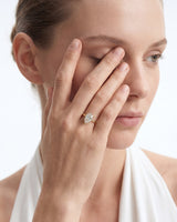 Pear Cut Solitaire Moissanite Engagement Ring (3.00 CT)