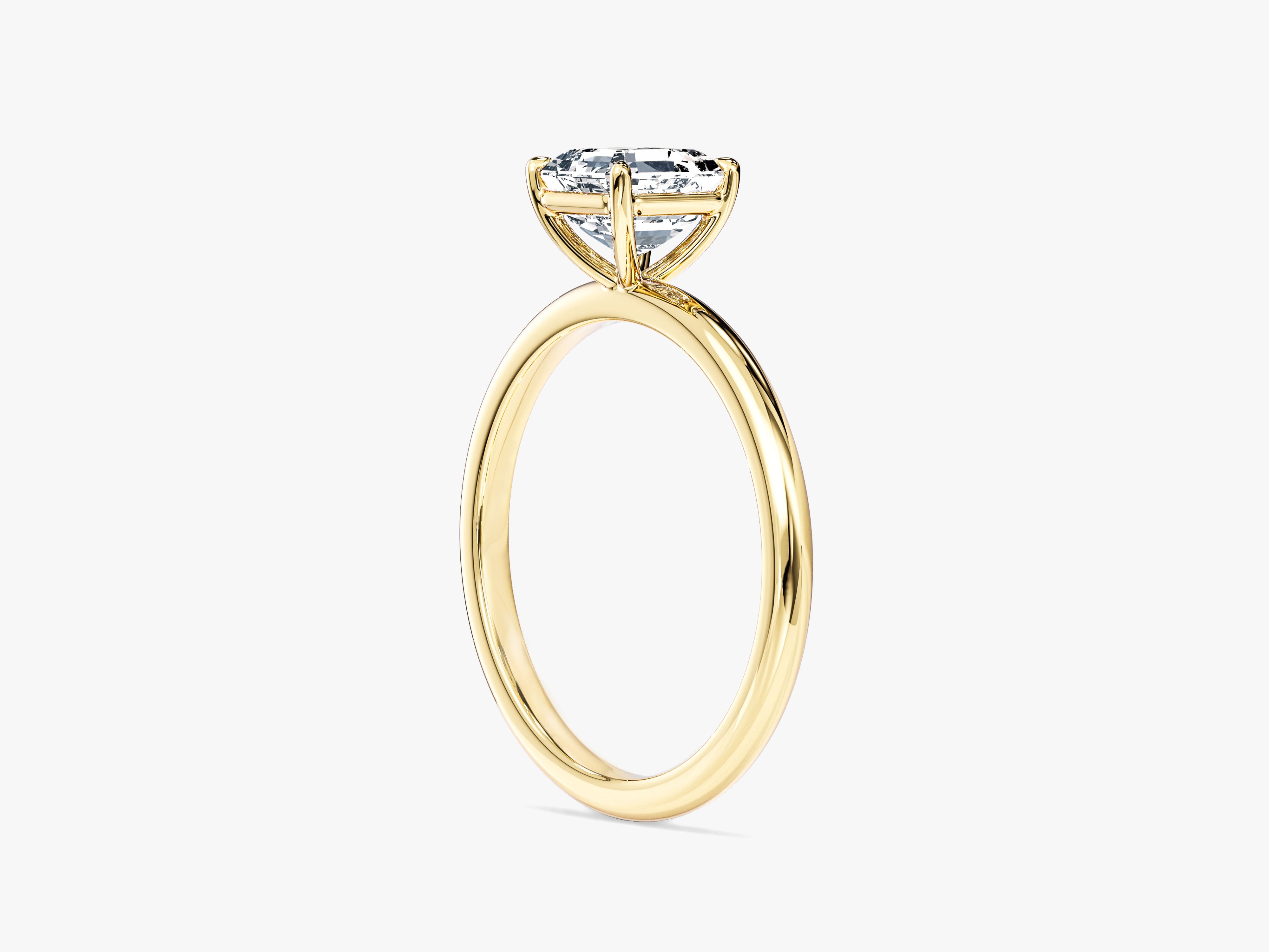 Asscher Cut Solitaire Lab Grown Diamond Engagement Ring (1.00 CT)