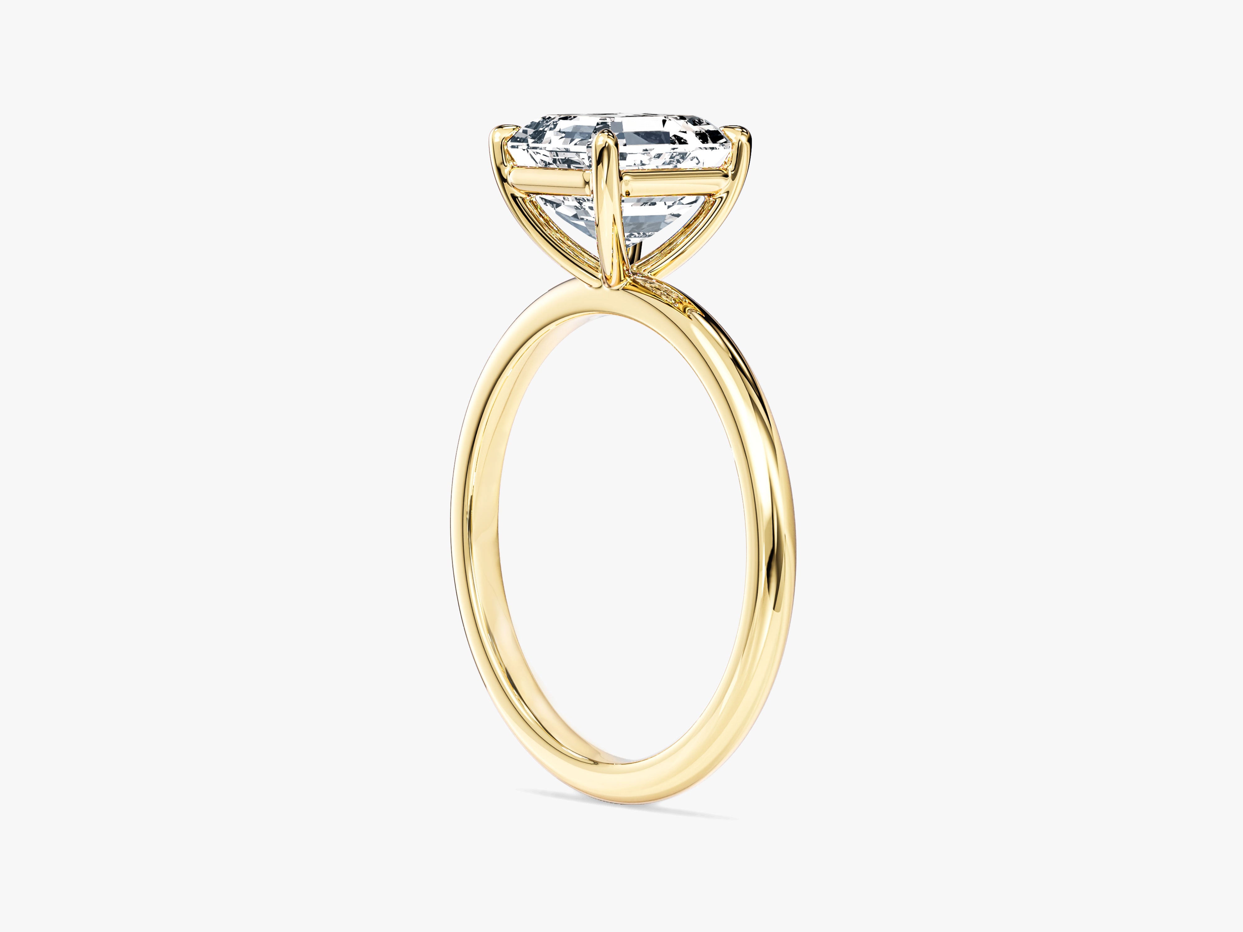 Asscher Cut Solitaire Lab Grown Diamond Engagement Ring (2.00 CT)