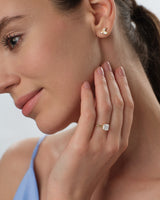 Asscher Cut Solitaire Moissanite Engagement Ring (1.50 CT)