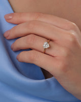 Heart Cut Solitaire Lab Grown Diamond Engagement Ring (1.50 CT)