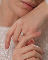 Radiant Cut Solitaire Moissanite Engagement Ring (1.50 CT)