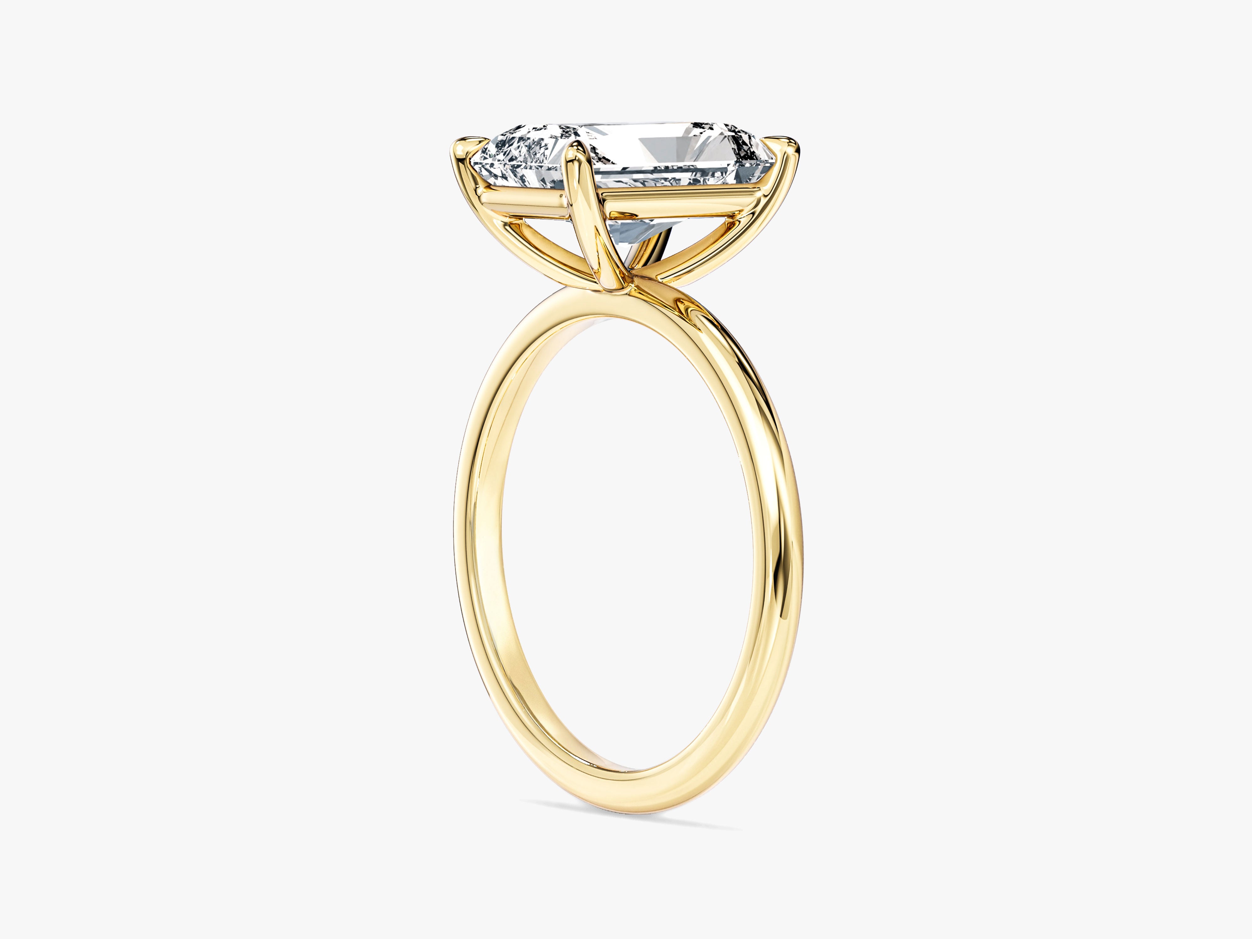 Radiant Cut Solitaire Moissanite Engagement Ring (3.00 CT)