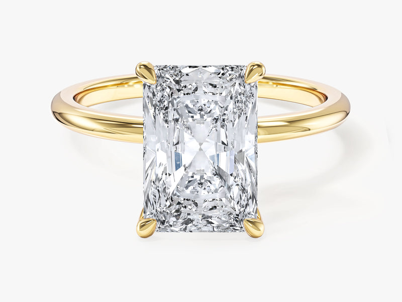 Radiant Cut Solitaire Lab Grown Diamond Engagement Ring (3.00 CT)
