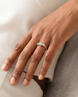 Round Cut Three Stone Moissanite Engagement Ring (1.75 CT)