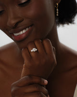 Round Cut Three Stone Lab Grown Diamond Engagement Ring (1.50 CT)