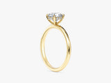 Hidden Halo Round Moissanite Engagement Ring (1.00 CT)