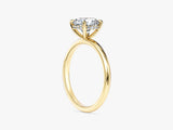 Hidden Halo Round Moissanite Engagement Ring (1.50 CT)