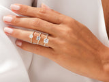 Diamond rings on hand, jewelry, luxury, engagement, wedding