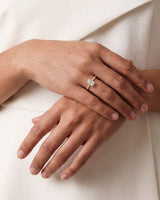 Radiant Cut Moissanite Engagement Ring with Pave Set Side Stones (2.00 CT)