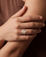Marquise Cut Moissanite Engagement Ring with Pave Set Side Stones (3.00 CT)