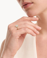 Oval Halo Moissanite Engagement Ring (1.00 CT)