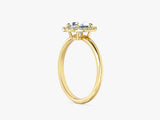 Oval Halo Moissanite Engagement Ring (1.00 CT)