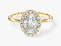 Oval Halo Moissanite Engagement Ring (1.50 CT)