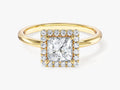 Princess Halo Moissanite Engagement Ring (1.00 CT)