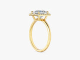 Princess Halo Moissanite Engagement Ring (1.50 CT)