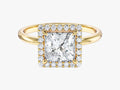 Princess Halo Moissanite Engagement Ring (1.50 CT)