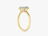 Emerald Halo Lab Grown Diamond Engagement Ring (1.00 CT)