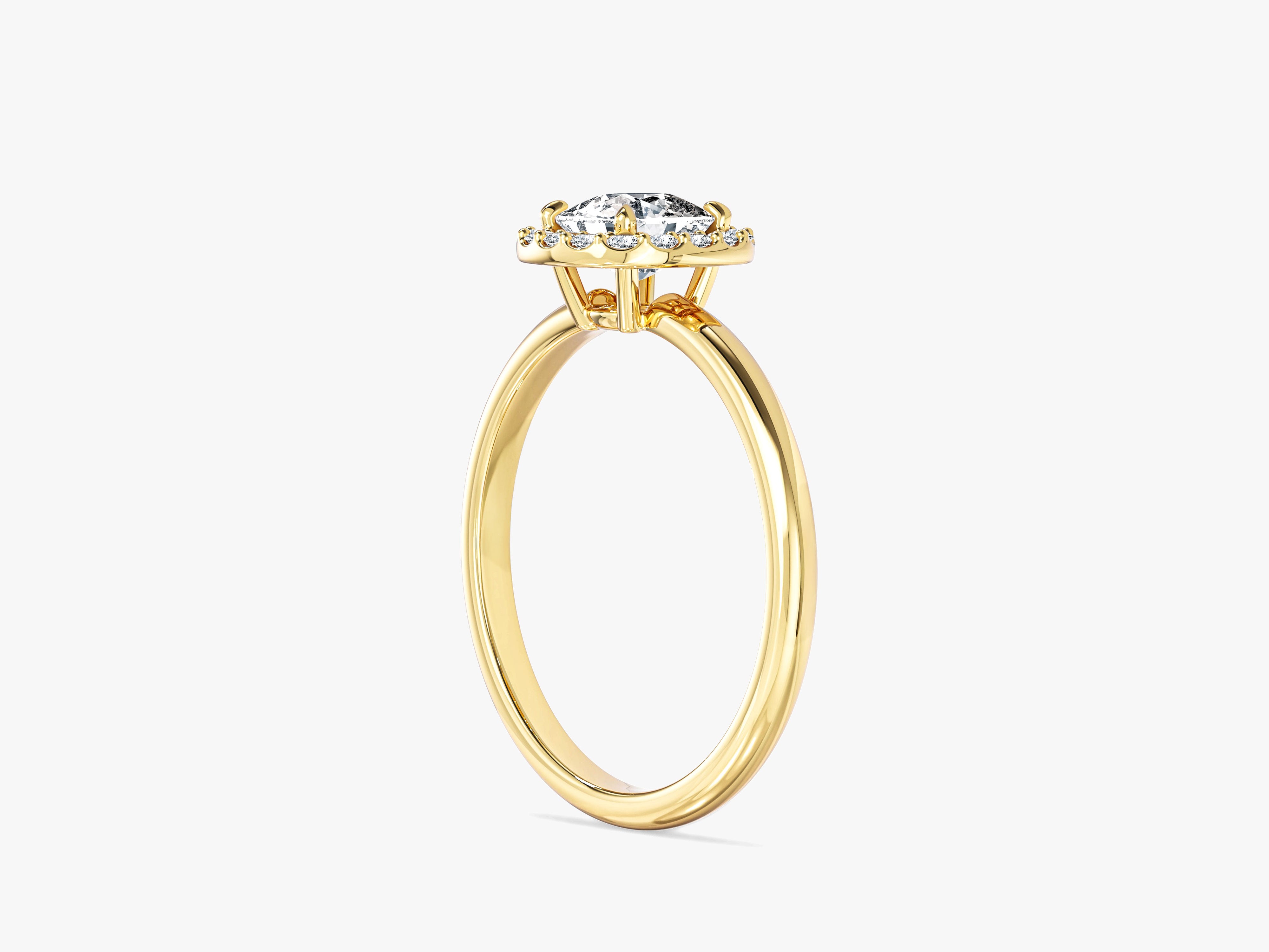 Cushion Halo Moissanite Engagement Ring (1.00 CT)