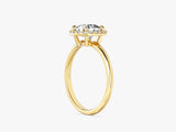Cushion Halo Lab Grown Diamond Engagement Ring (1.50 CT)