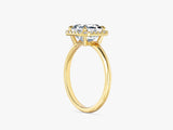 Asscher Halo Lab Grown Diamond Engagement Ring (2.00 CT)