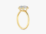 Heart Halo Moissanite Engagement Ring (1.50 CT)