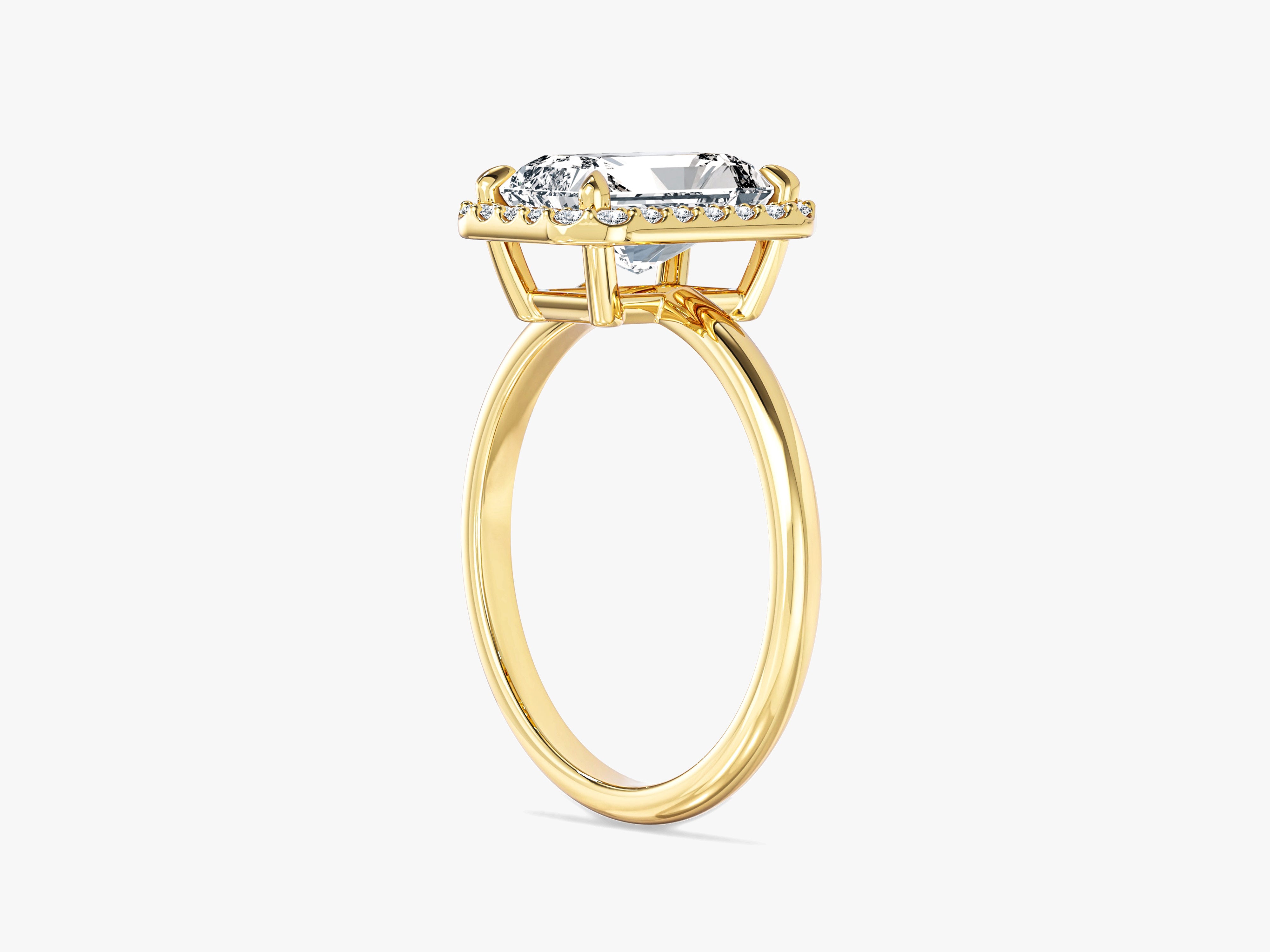 Radiant Halo Moissanite Engagement Ring (2.00 CT)
