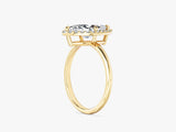 Marquise Halo Moissanite Engagement Ring (2.00 CT)