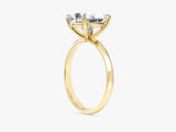 Knife Edge Princess Moissanite Engagement Ring (3.00 CT)