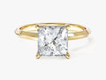Knife Edge Princess Lab Grown Diamond Engagement Ring (2.00 CT)