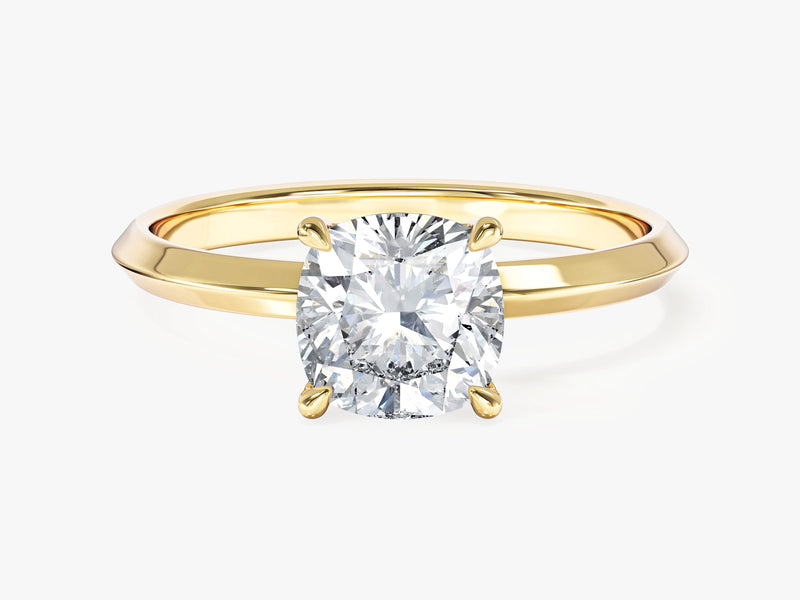 Knife Edge Cushion Lab Grown Diamond Engagement Ring (1.50 CT)