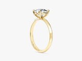 Knife Edge Cushion Moissanite Engagement Ring (2.00 CT)