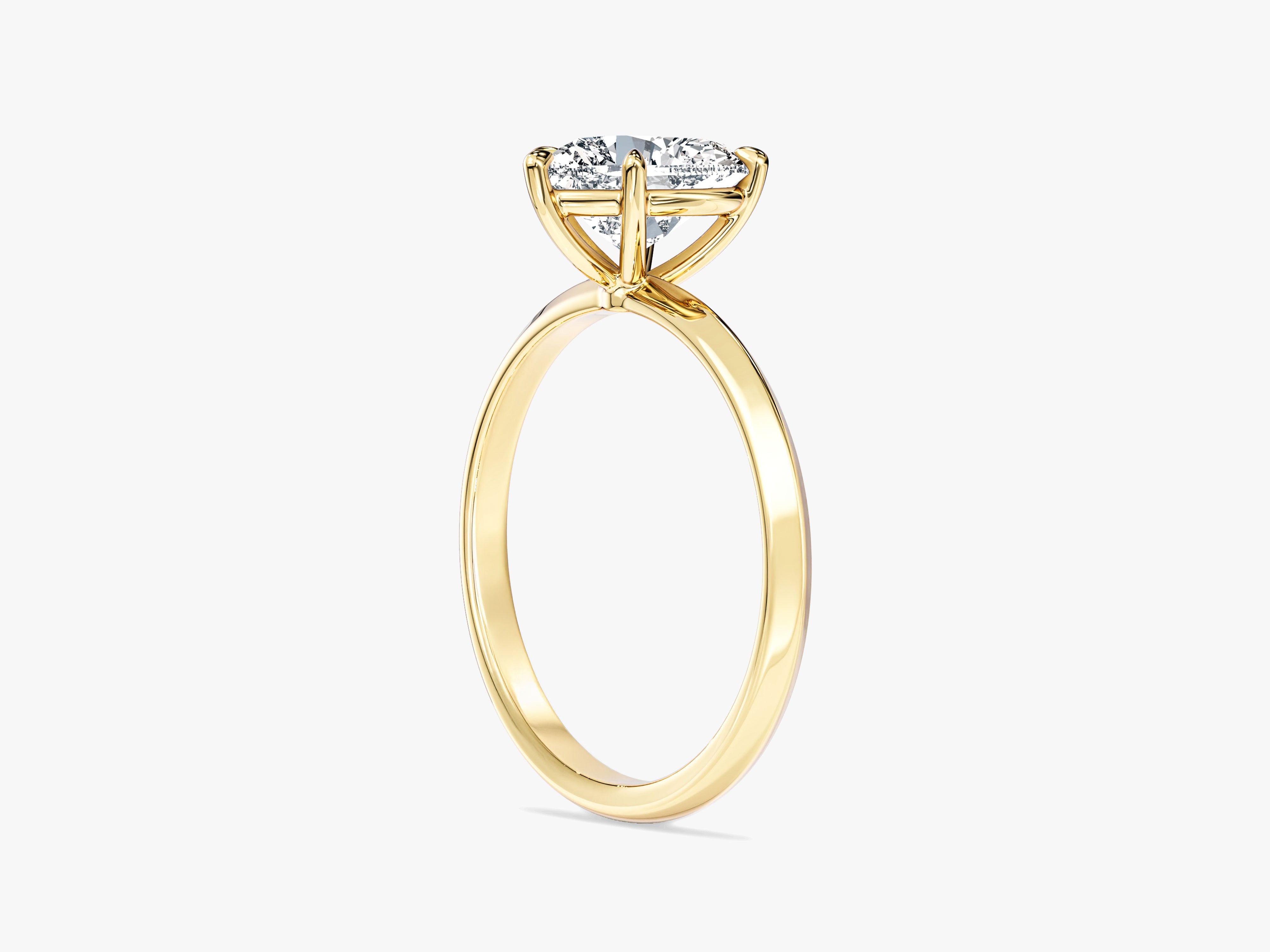 Knife Edge Heart Lab Grown Diamond Engagement Ring (1.50 CT)