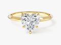 Knife Edge Heart Lab Grown Diamond Engagement Ring (1.50 CT)