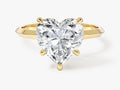 Knife Edge Heart Lab Grown Diamond Engagement Ring (3.00 CT)