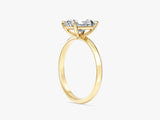 Knife Edge Radiant Lab Grown Diamond Engagement Ring (2.00 CT)