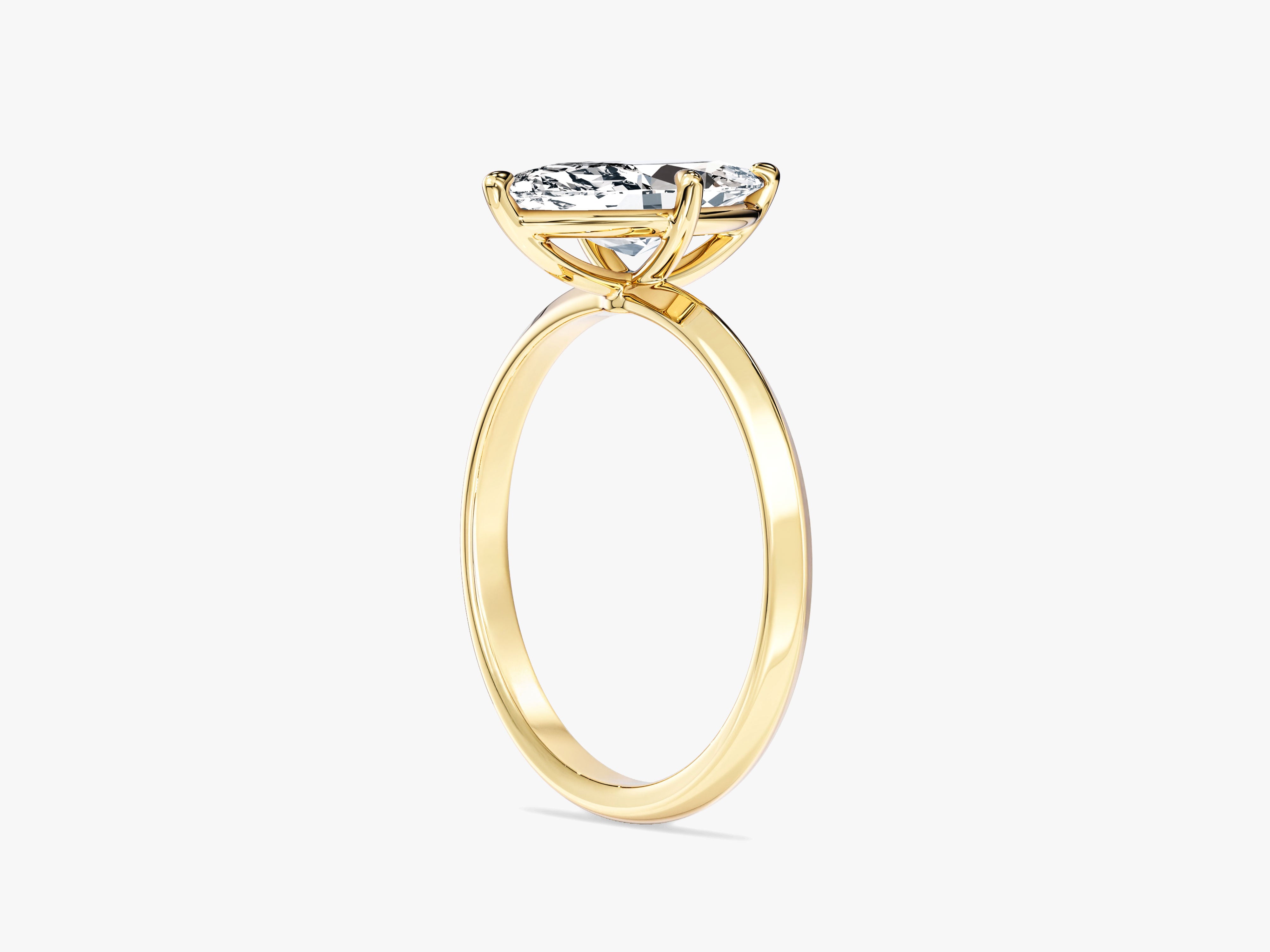 Knife Edge Marquise Moissanite Engagement Ring (1.50 CT)