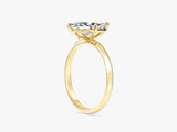 Knife Edge Marquise Moissanite Engagement Ring (1.50 CT)