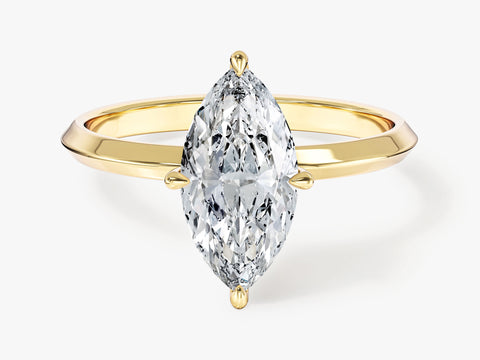 Knife Edge Marquise Moissanite Engagement Ring (1.50 CT)