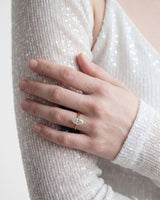 Knife Edge Marquise Moissanite Engagement Ring (2.00 CT)