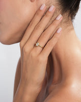 Bezel Oval Lab Grown Diamond Engagement Ring (1.00 CT)