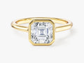 Bezel Asscher Lab Grown Diamond Engagement Ring (1.50 CT)