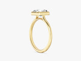 Bezel Radiant Lab Grown Diamond Engagement Ring (1.50 CT)
