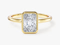Bezel Radiant Lab Grown Diamond Engagement Ring (1.50 CT)