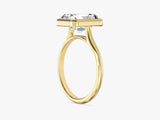 Bezel Radiant Lab Grown Diamond Engagement Ring (3.00 CT)