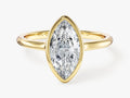 Bezel Marquise Moissanite Engagement Ring (1.50 CT)