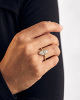 Bezel Marquise Moissanite Engagement Ring (2.00 CT)